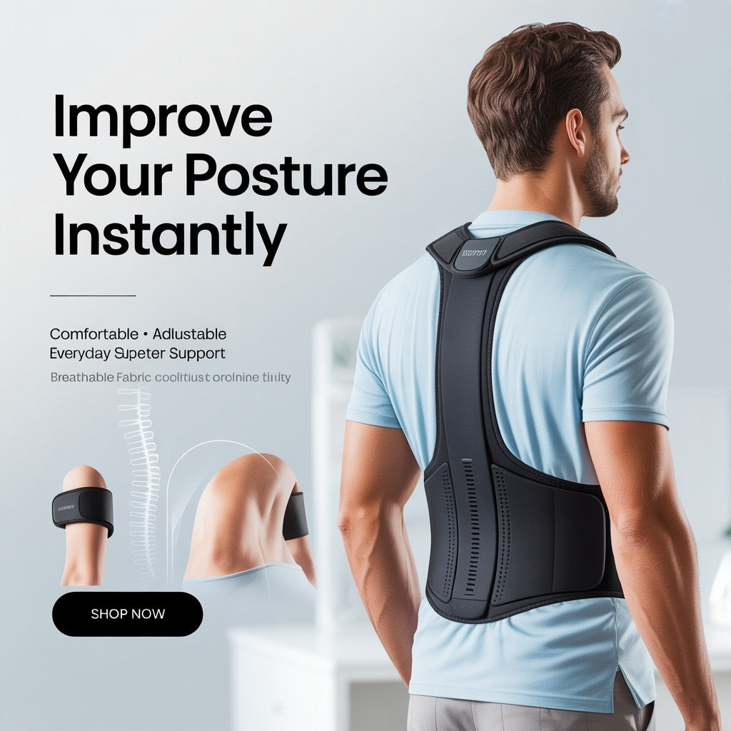 Smart Adjustable Posture Corrector Belt 🧍‍♂️