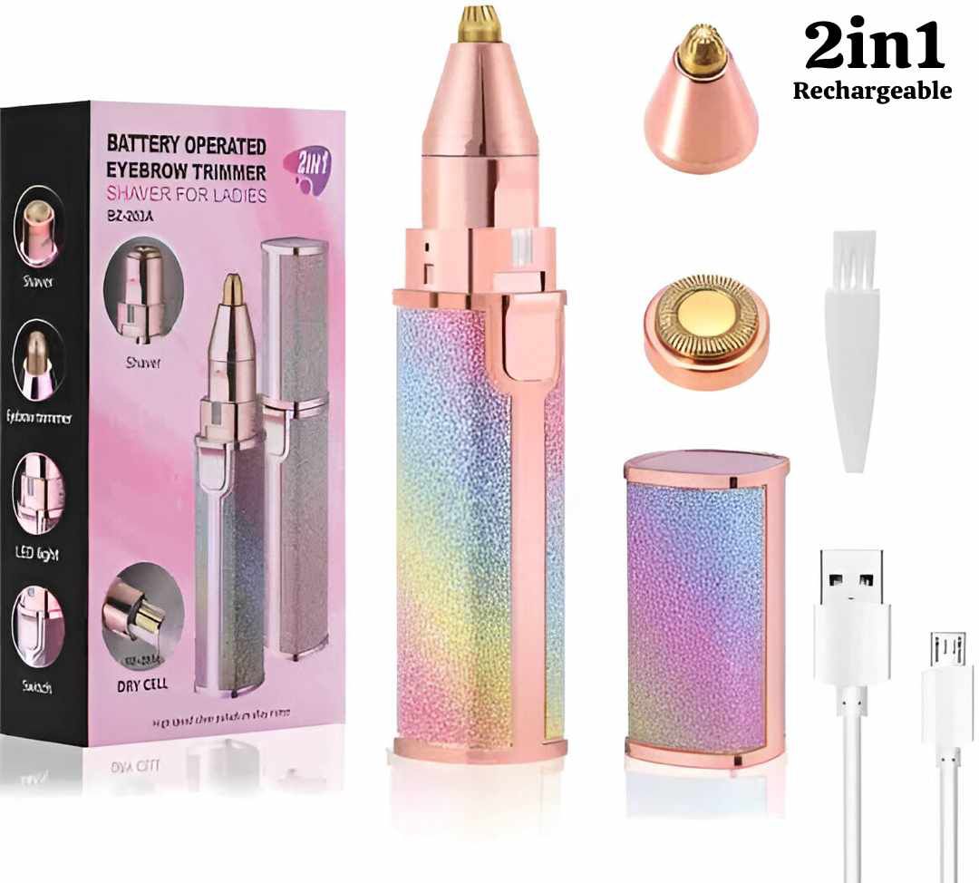 ✨ 2-in-1 Rechargeable Hair Remover – Painless & Cordless
