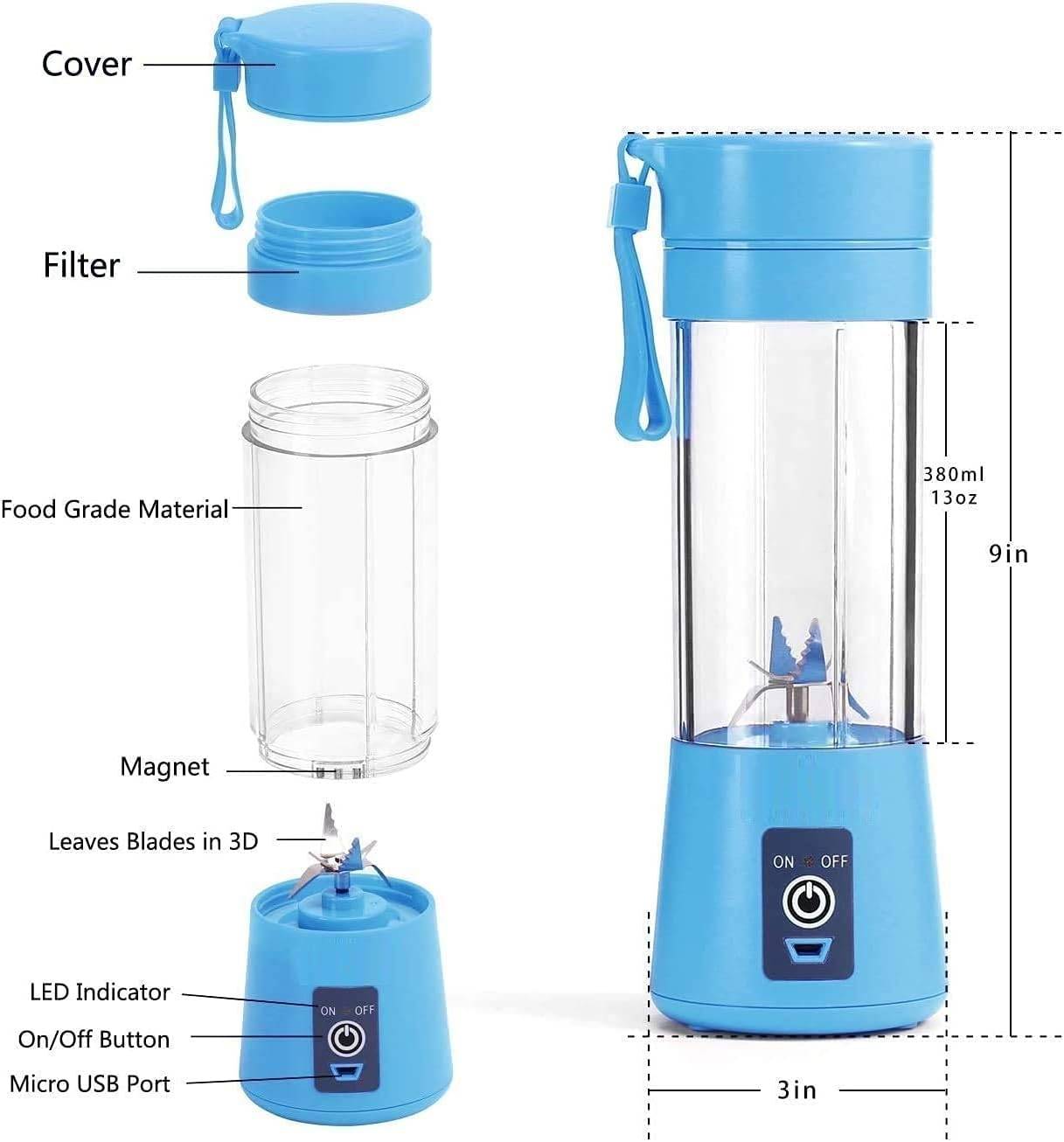🥤 Mini Portable Blender – USB Rechargeable