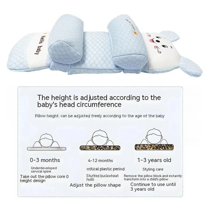 Baby Head Shaping Pillow 🍼 | Soft & Breathable Newborn Pillow