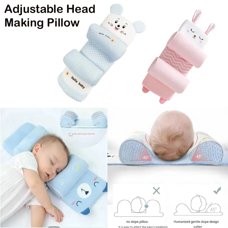 Baby Head Shaping Pillow 🍼 | Soft & Breathable Newborn Pillow