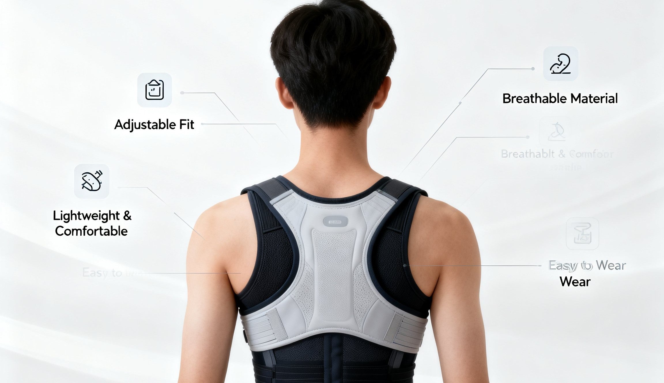 Smart Adjustable Posture Corrector Belt 🧍‍♂️