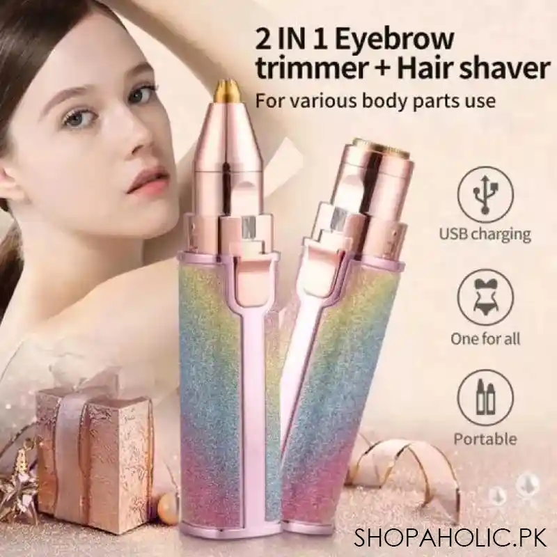 ✨ 2-in-1 Rechargeable Hair Remover – Painless & Cordless